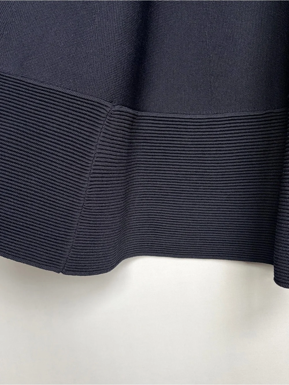 Kate Spade Trompe L’Oeil Dress Sz XS Navy Blue Black Peter Pan Collar Fit Flare